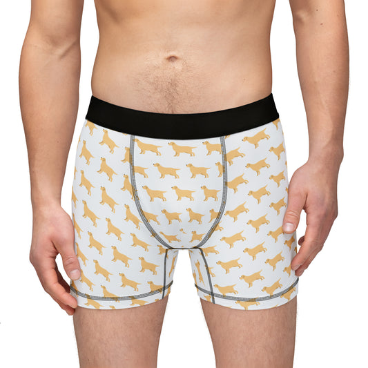 Golden Retriever Men's Boxers (AOP)