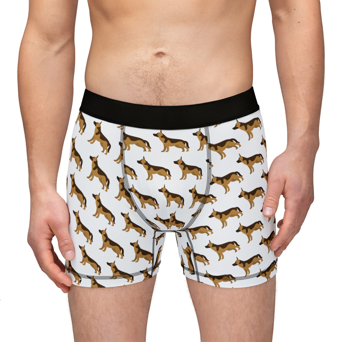 German Sheppard Men's Boxers (AOP)