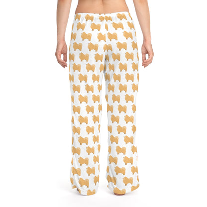 Pomeranian Women's Pajama Pants (AOP)