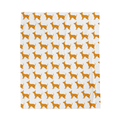 Chihuahua Velveteen Plush Blanket