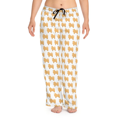 Pomeranian Women's Pajama Pants (AOP)