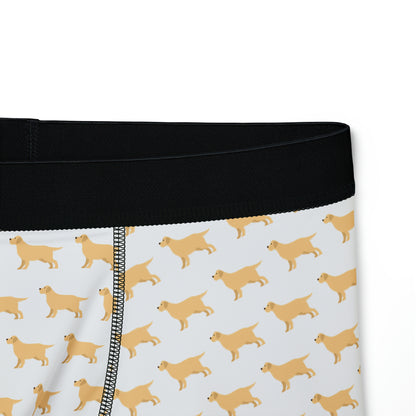 Golden Retriever Men's Boxers (AOP)