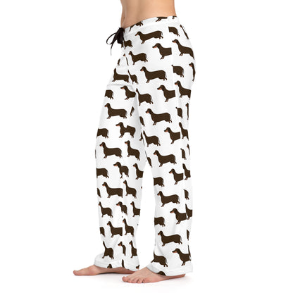 Daschund Women's Pajama Pants (AOP)