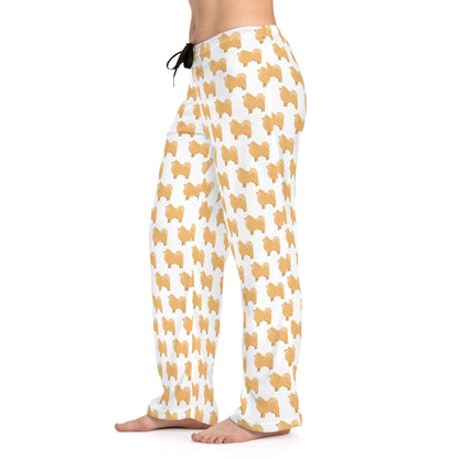 Pomeranian Women's Pajama Pants (AOP)